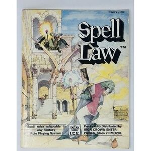 ICE Spell Law Rolemaster #1200 RPG Supplement Gaming Manual Fantasy Tabletop